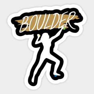 Boulder women Sticker